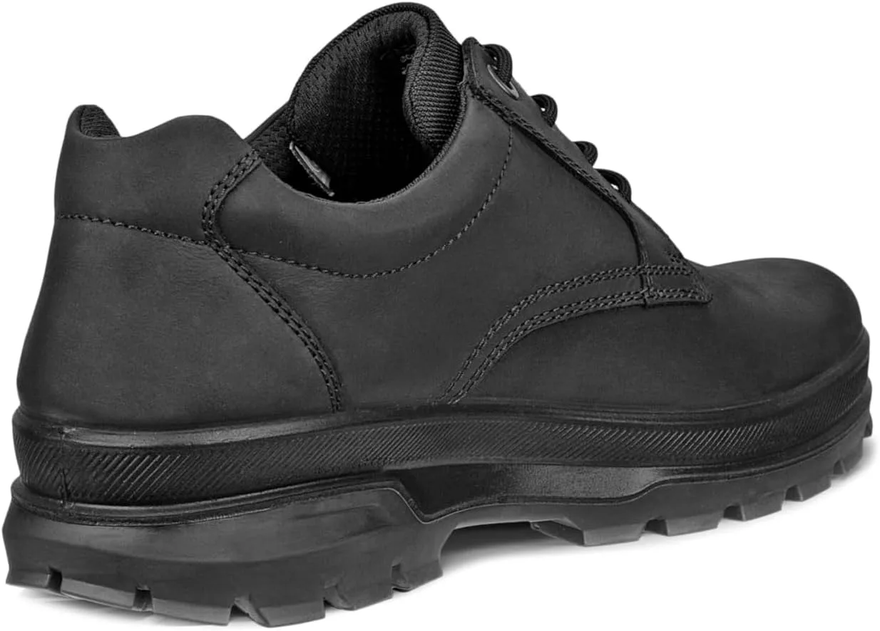 Мужские водонепроницаемые низкие ботинки ECCO Rugged Track с гладким носком, черный — фото 3