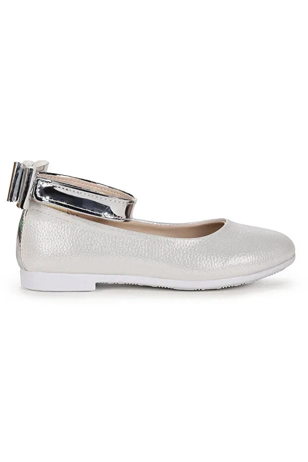 Детские балетки для девочек с бантом Vakko Ankle Strap Kiko Kids, Sedef — фото 4