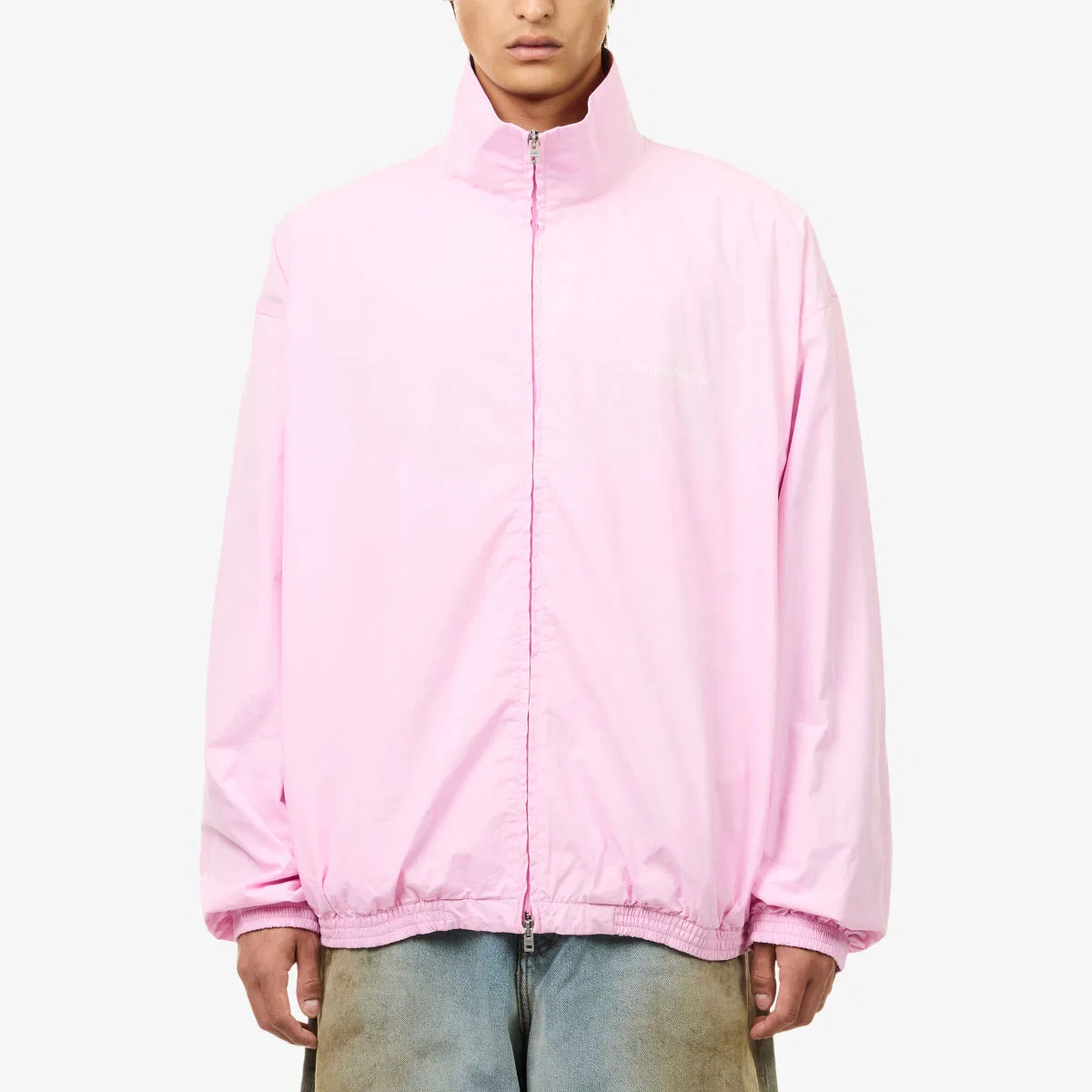 Хлопковая спортивная куртка с логотипом Olando Acne Studios, светло-розовый — фото 3