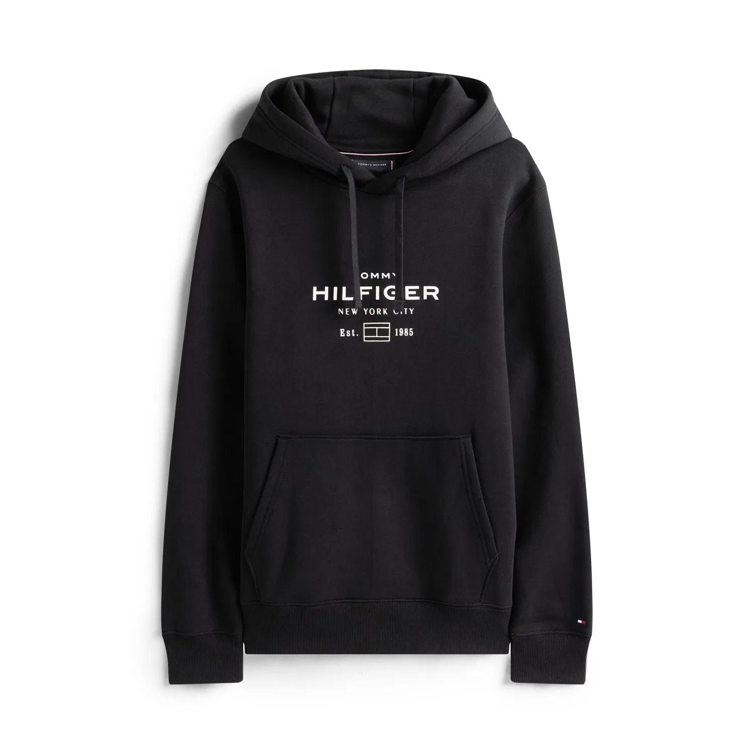 Мужской худи с капюшоном Regular fit Tommy Hilfiger, Black — фото 4