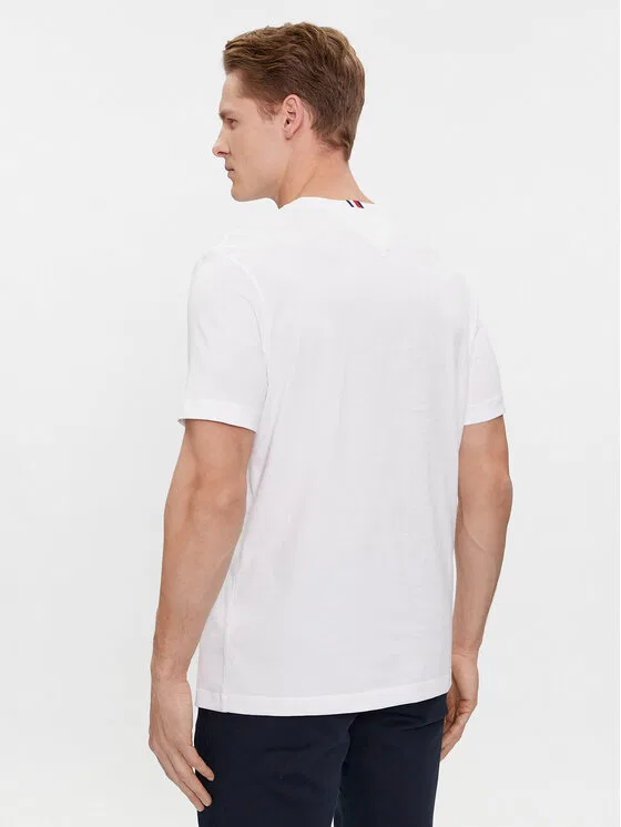 Футболка regular fit Script Logo Tee Tommy Hilfiger, белый — фото 3