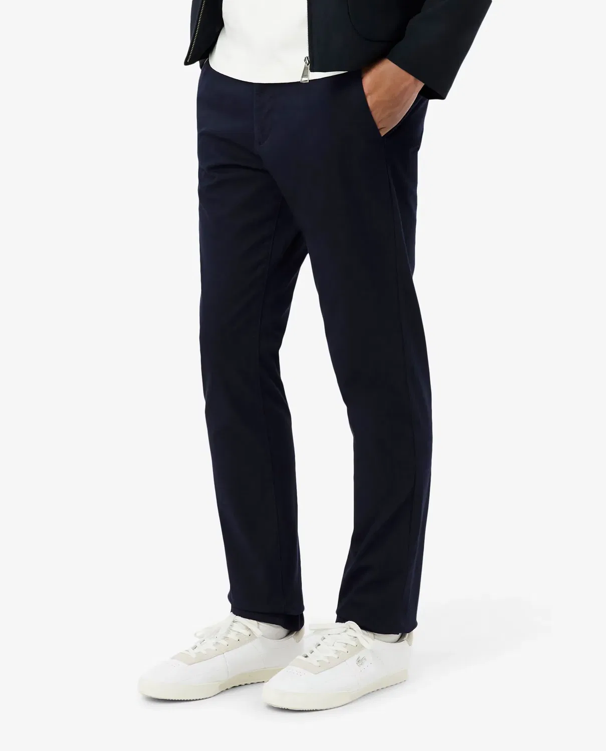Брюки-джоггеры Lacoste мужские зауженные, хлопок, Azul Marino — фото 3
