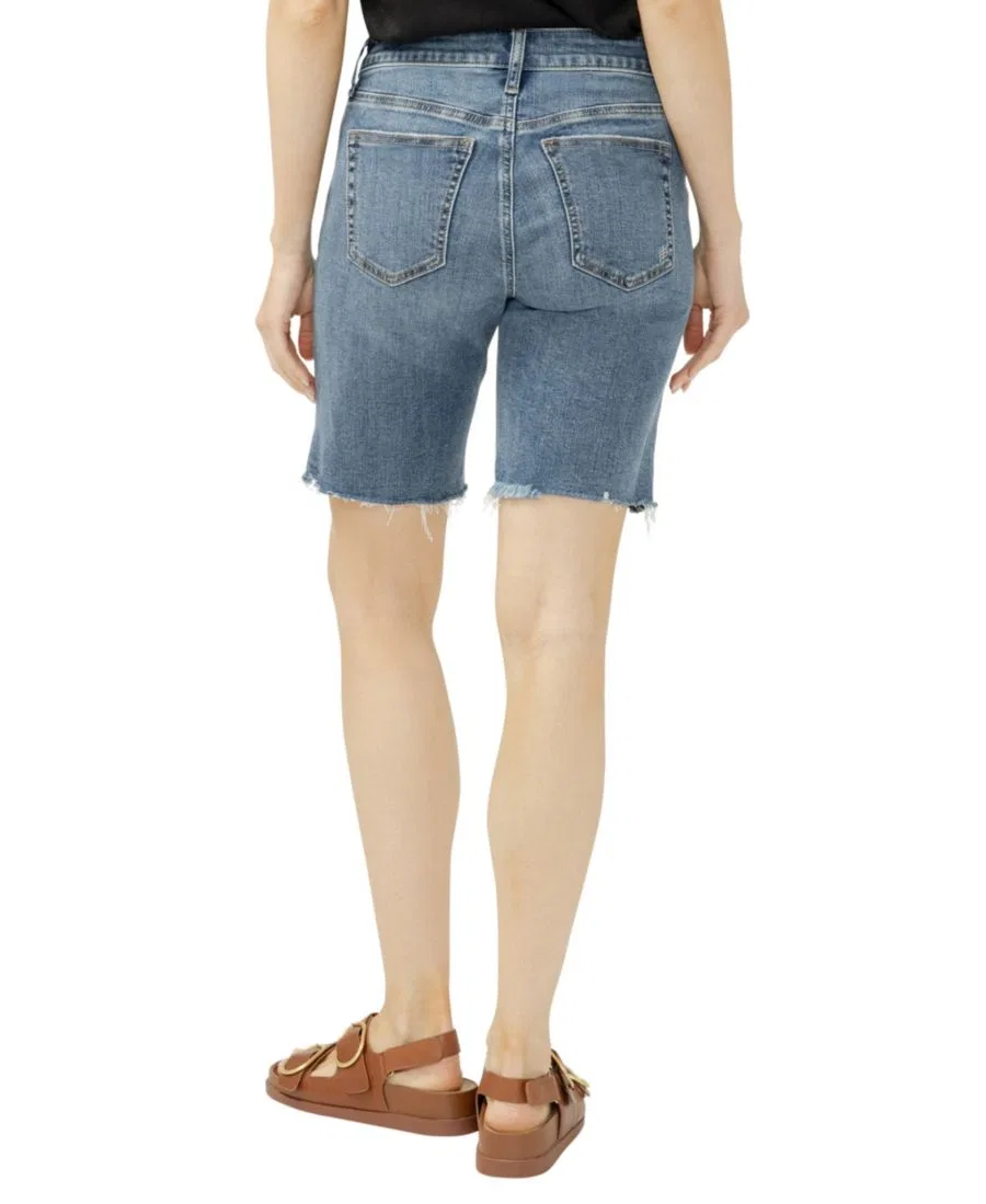 Бермуды женские с завышенной талией, Elyse Silver Jeans Co., Sunset Blue — фото 4
