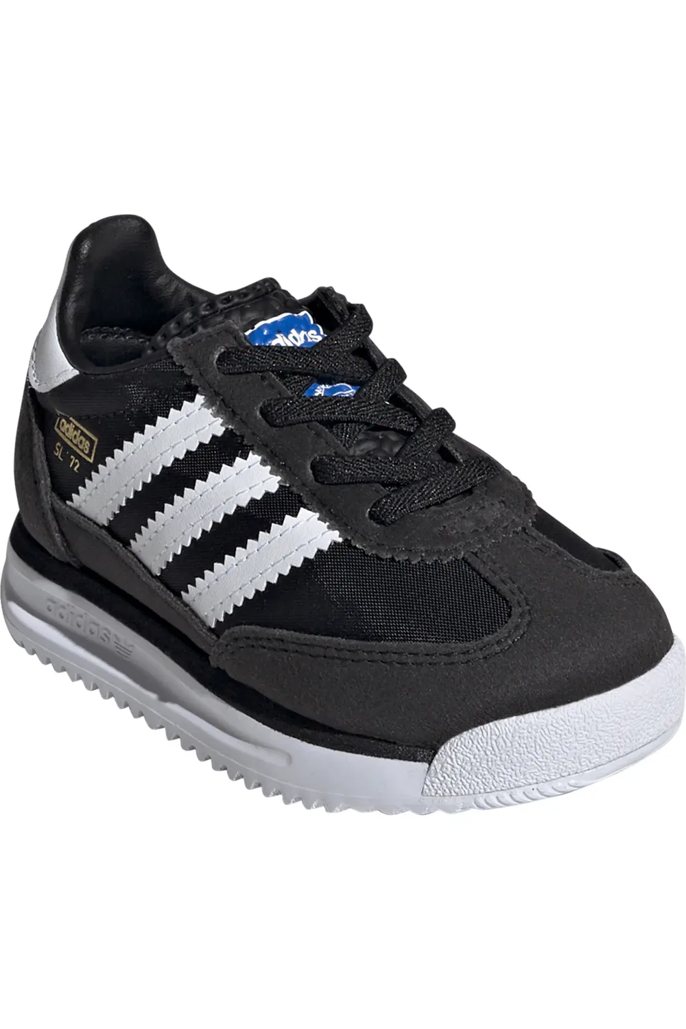 Кроссовки детские архивные SL 72 RS adidas, черный/белый/синий