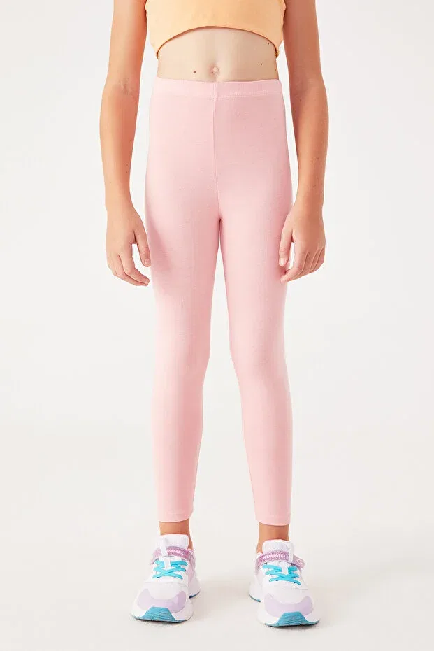 Детские леггинсы для девочек хлопковые Almila, Pink — фото 2