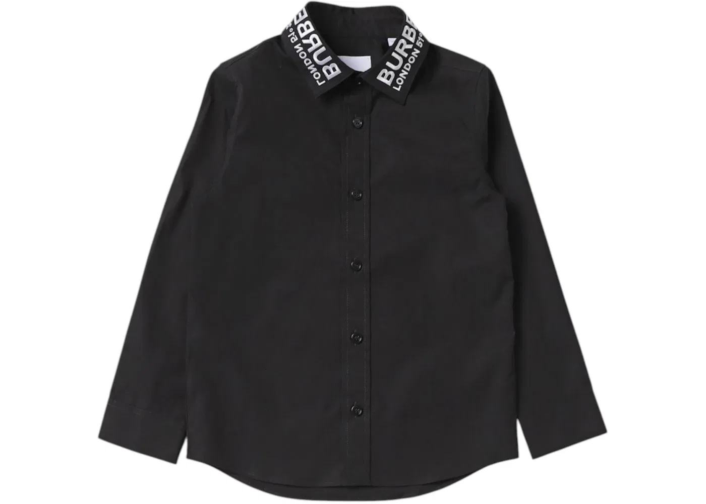 Детская рубашка для мальчиков с логотипом Owen Burberry, черный