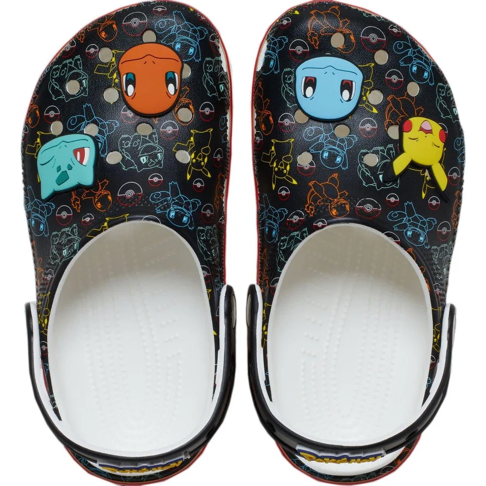 Детские сланцы с принтом Pokemon Crocs