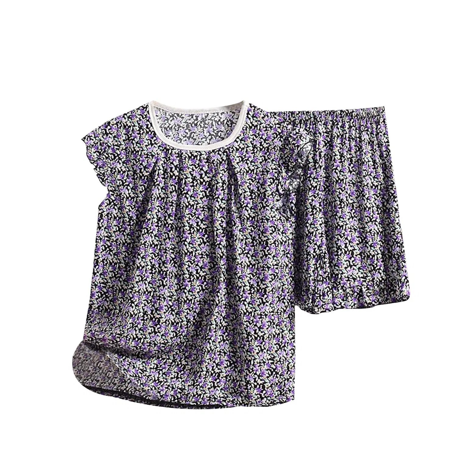 Женская майка без рукавов хлопковая свободного кроя, Style 12-purple