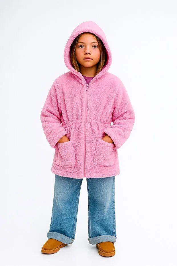 Детская куртка для девочек с капюшоном Esila Kids, Fuchsia