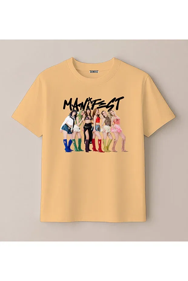 Детская футболка для девочек с принтом Manifest Blitzist, Melon Color