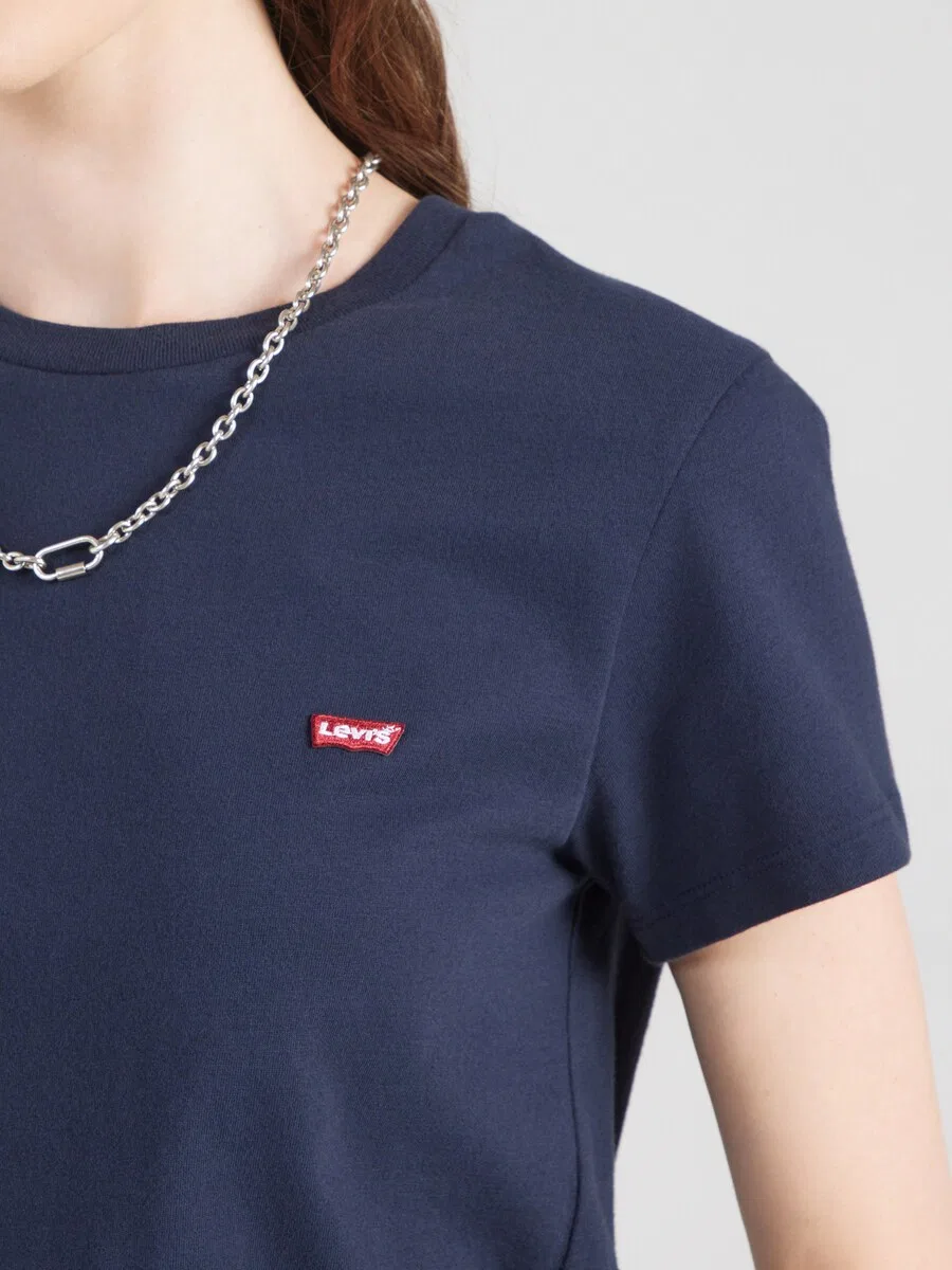 Футболка LEVI'S "Perfect" темно-синего цвета — фото 3