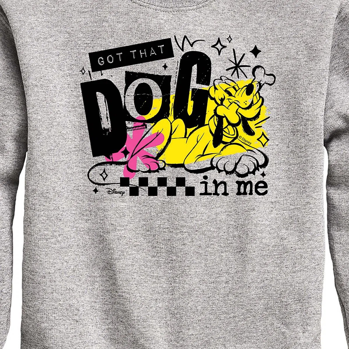 Детский свитшот с принтом Got That Dog In Me Disney Athletic Heather — фото 2