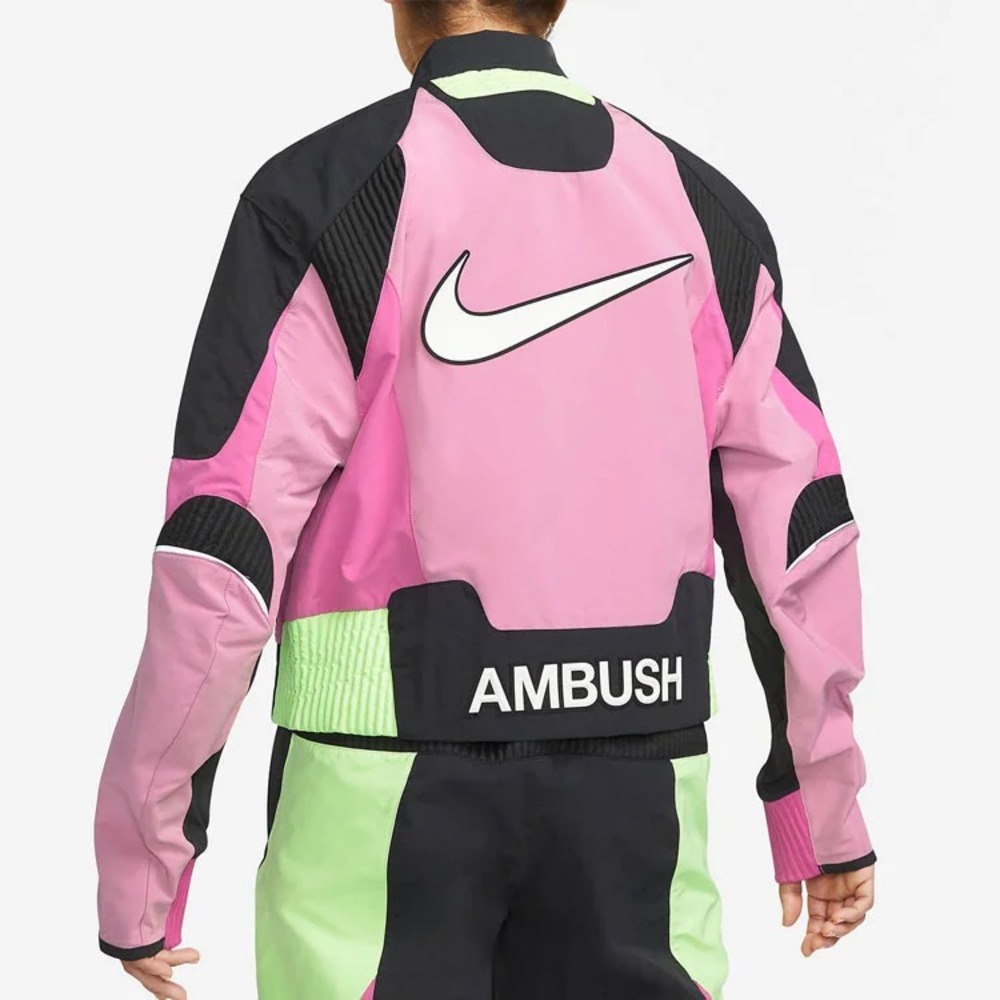 Куртка Nike x AMBUSH Biker, розовый/мультиколор — фото 4