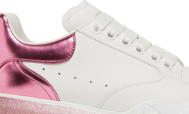 Кроссовки Alexander McQueen Wmns Oversized Court Trainer Degrade - Pastel Pink, белый — фото 2