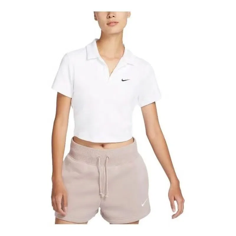 Футболка поло с коротким рукавом Sportswear Essential Nike, белая