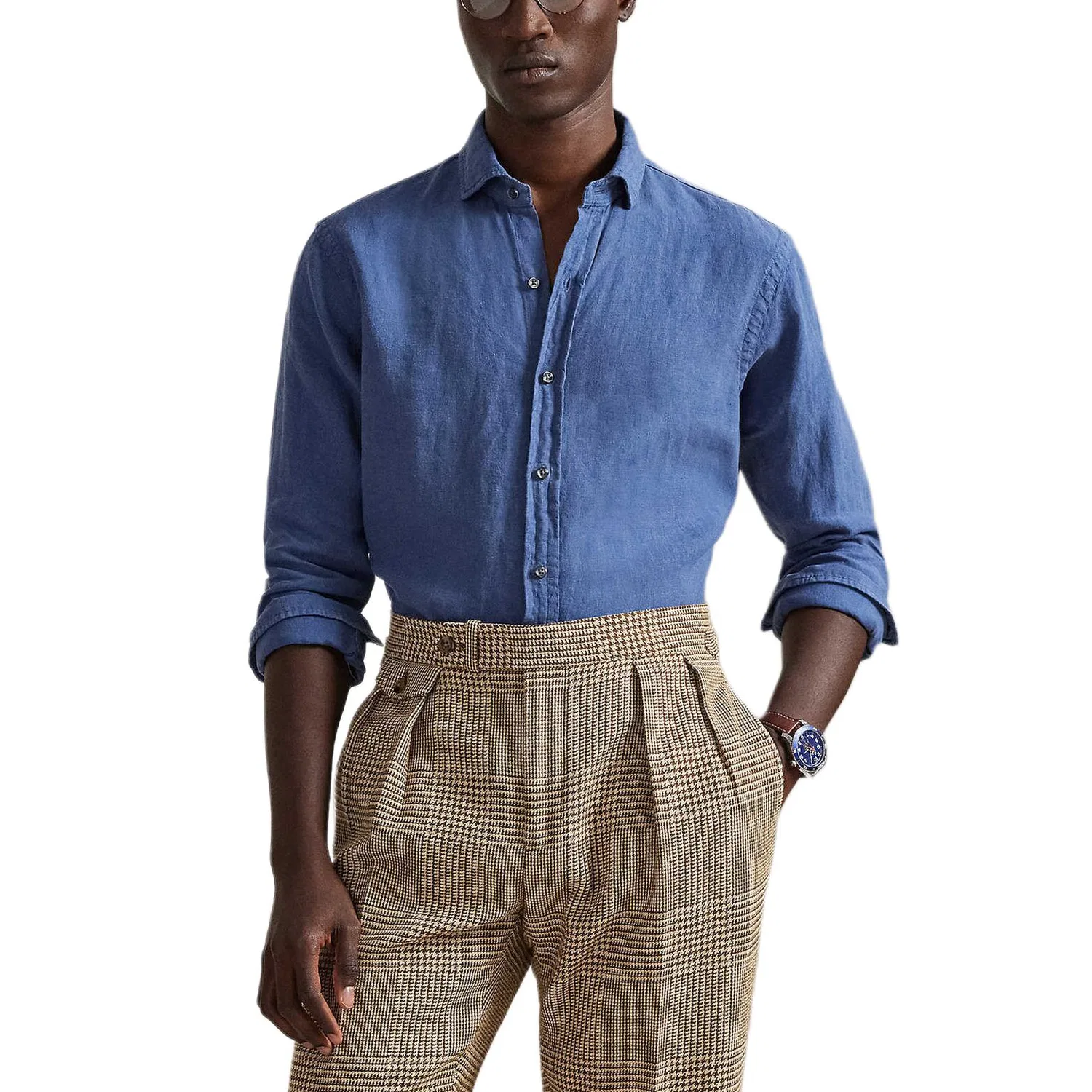 Рубашка Classic Version Polo Ralph Lauren, Night Blue — фото 4