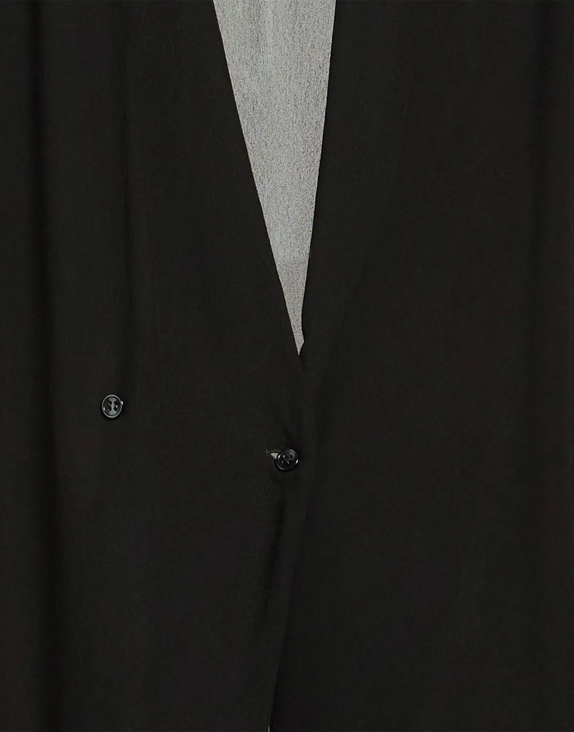 Женская рубашка из крепа с длинным рукавом Saint Laurent, черный — фото 4