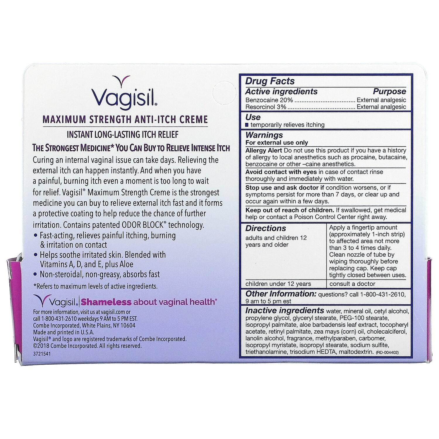 Крем Vagisil против зуда, 28 г — фото 3