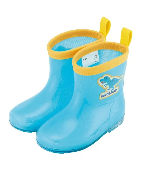 Детские сапоги резиновые с принтом динозавра 14 см 15 см 16 см Skater, Light Blue