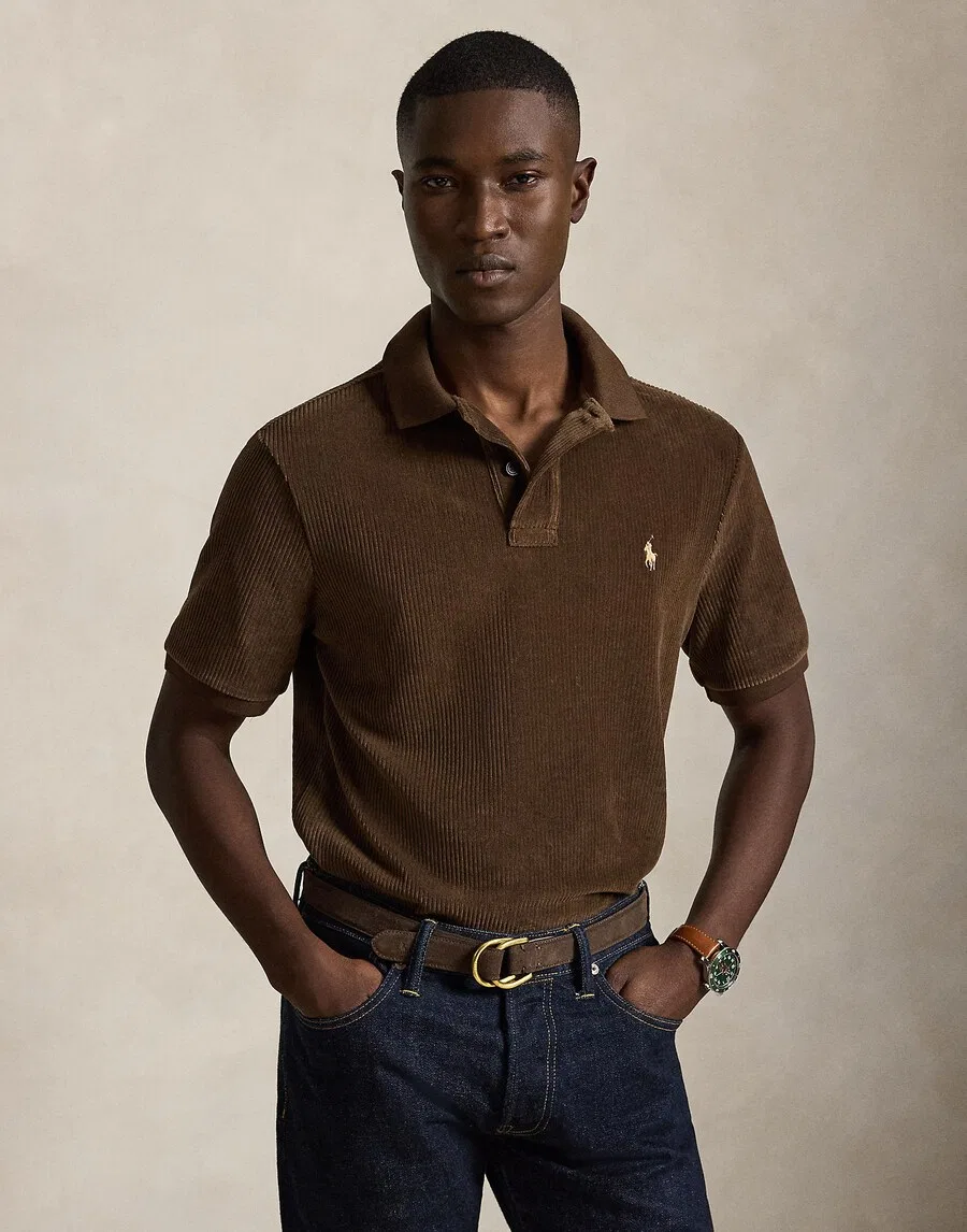 Футболка Polo Ralph Lauren коричневого цвета — фото 2