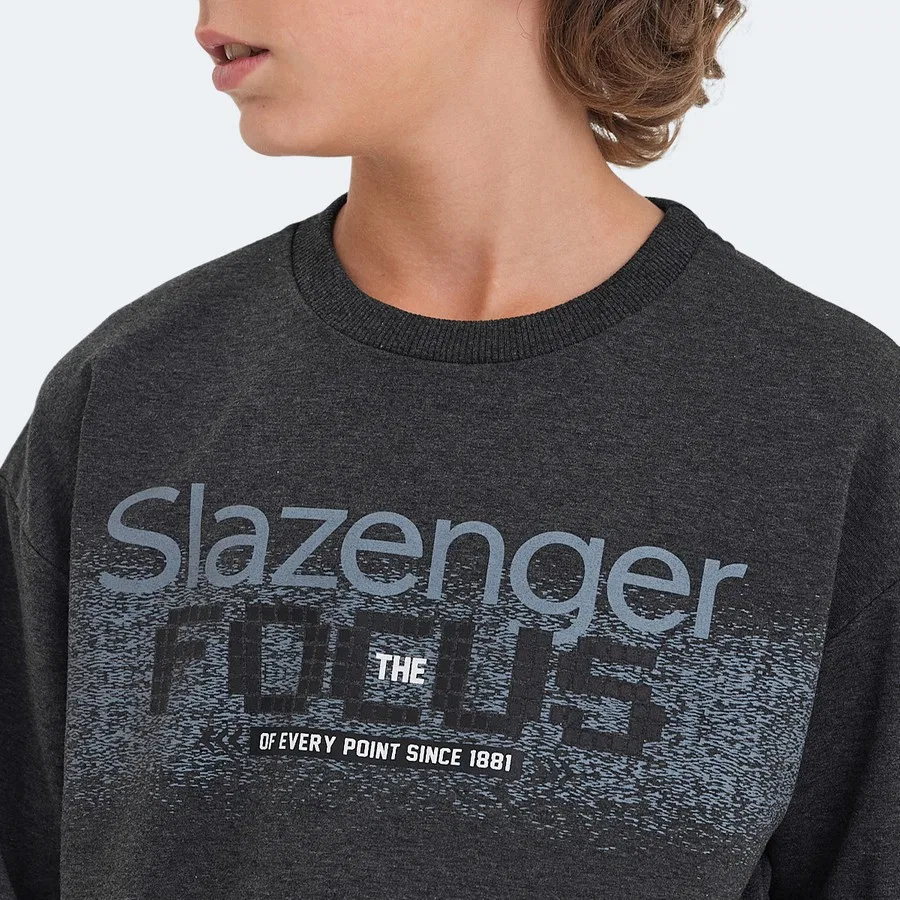 Детский свитшот с длинным рукавом Slazenger, Голубой — фото 4