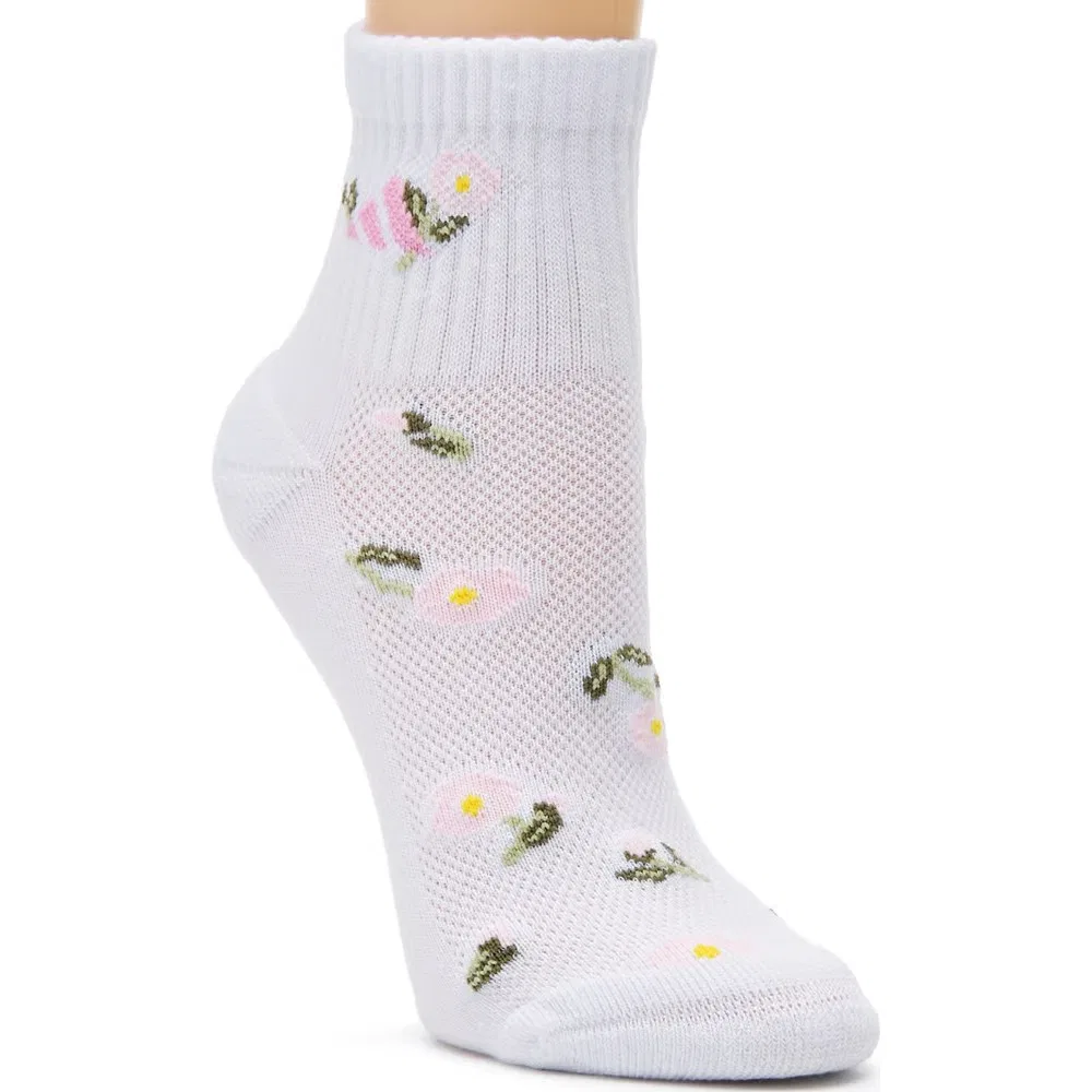 Детский набор из 6 мягких носков с графическим рисунком Adidas, Floral Assorted — фото 2
