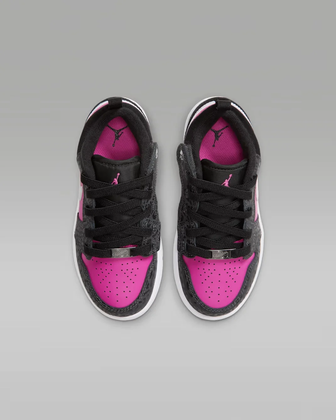 Кроссовки детские Jordan 1 Low Alt SE, черный/розовый — фото 3