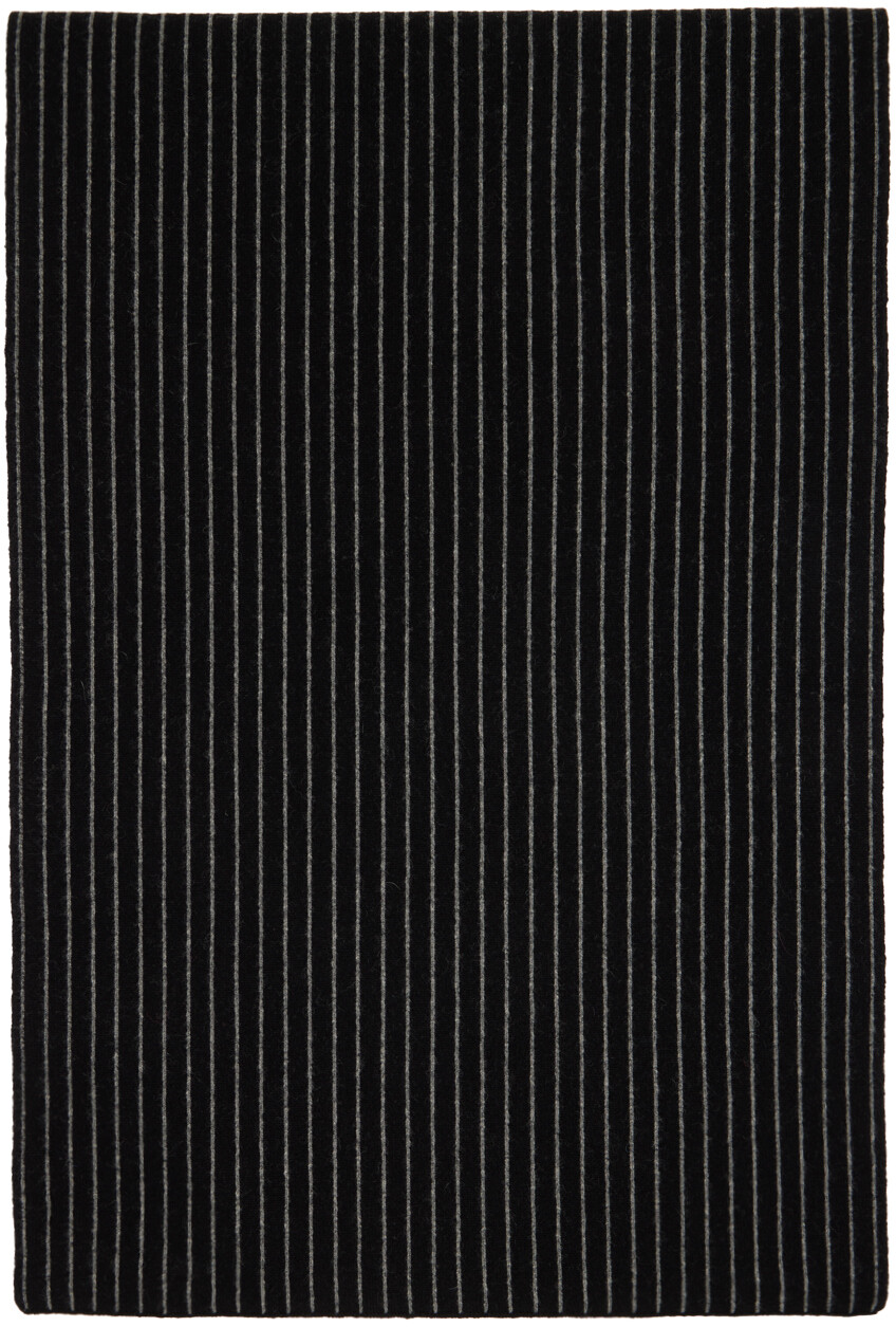 

Черно-серый шарф в тонкую полоску Joseph