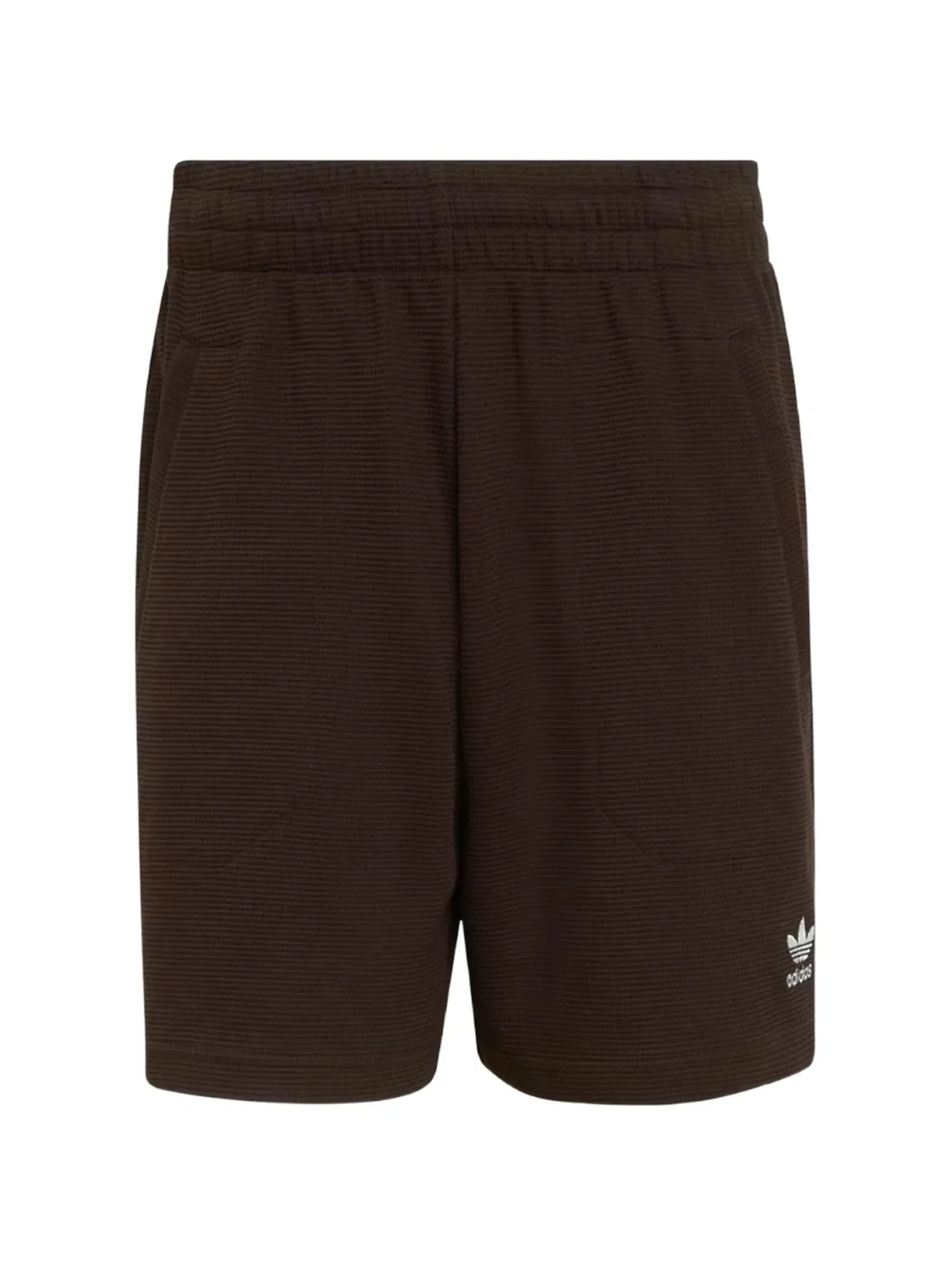 Фактурные шорты Trefoil Adidas, коричневый