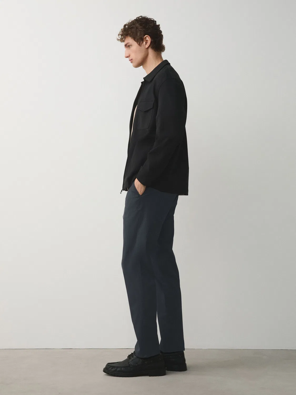 Брюки чинос, slim fit Next, угольно-серый — фото 3