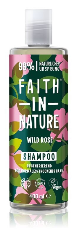 

Регенерирующий шампунь для нормальных и сухих волос Faith In Nature Wild Rose