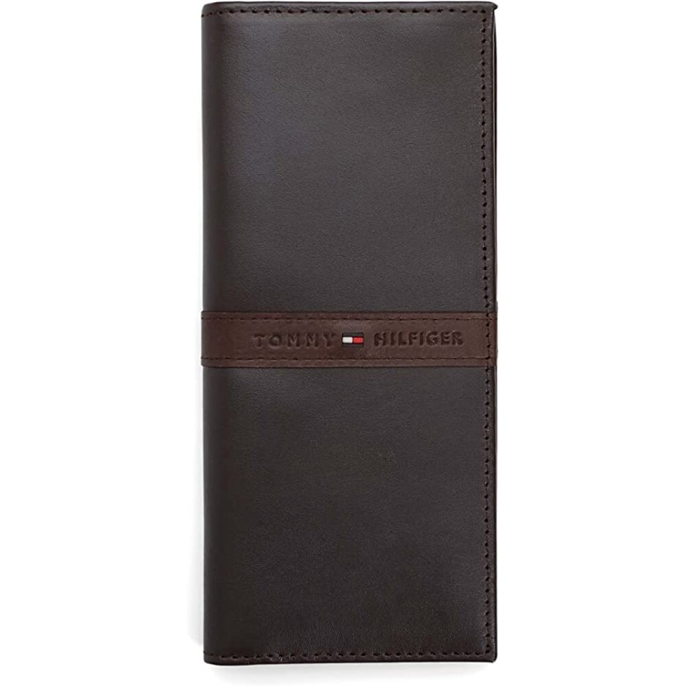

Портмоне Tommy Hilfiger Men's Leather Secretary, коричневый