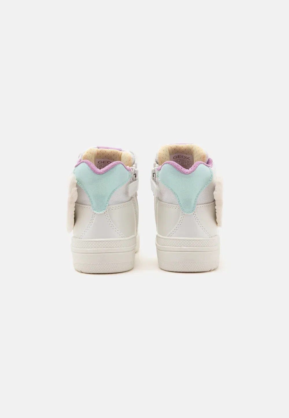 Девушка из Вашибы - высокие кроссовки Geox, White/Lilac — фото 3