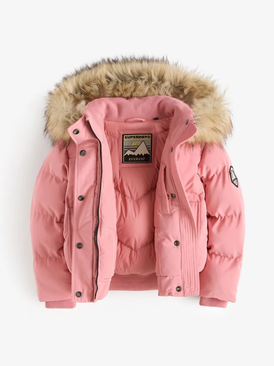 Зимняя куртка Superdry & Co 'Everest' светло-розового цвета — фото 4