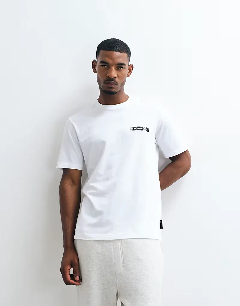 Футболка Adidas Sportswear с изображением игральных карт, кремовый — фото 4