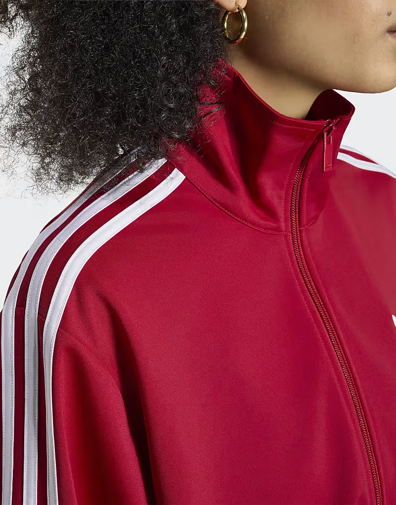 Спортивная куртка Adidas Originals Firebird свободного кроя, красно-белая, в стиле командная победа — фото 4