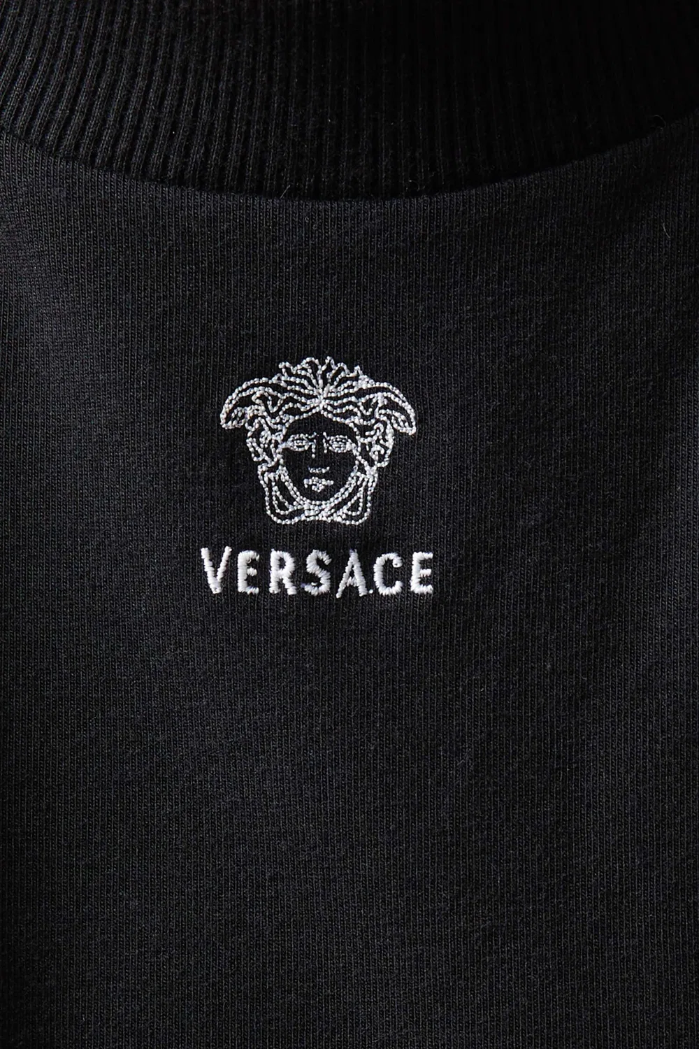 Топ без рукавов с вышитым логотипом Versace — фото 4