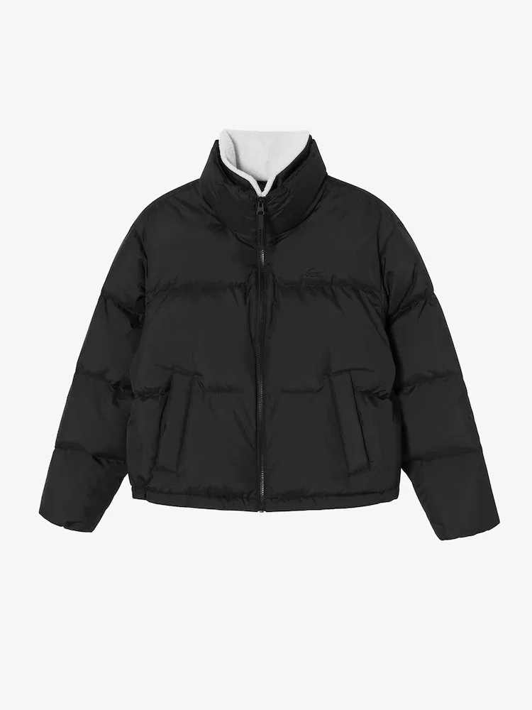 Куртка пуховая LACOSTE Black, короткая женская — фото 3