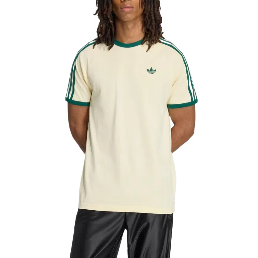 Мужская футболка с длинным рукавом Adidas Originals, Warm Vanilla/Preppy Green — фото 3