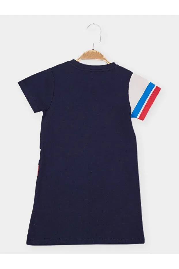Детское платье для девочек с принтом Snoopy Snopy, Navy Blue — фото 2