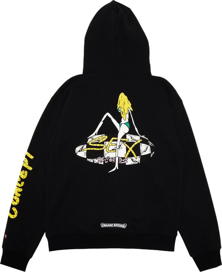 Худи Chrome Hearts x Matty Boy Sex Records Hoodie 'Black', черный — фото 3