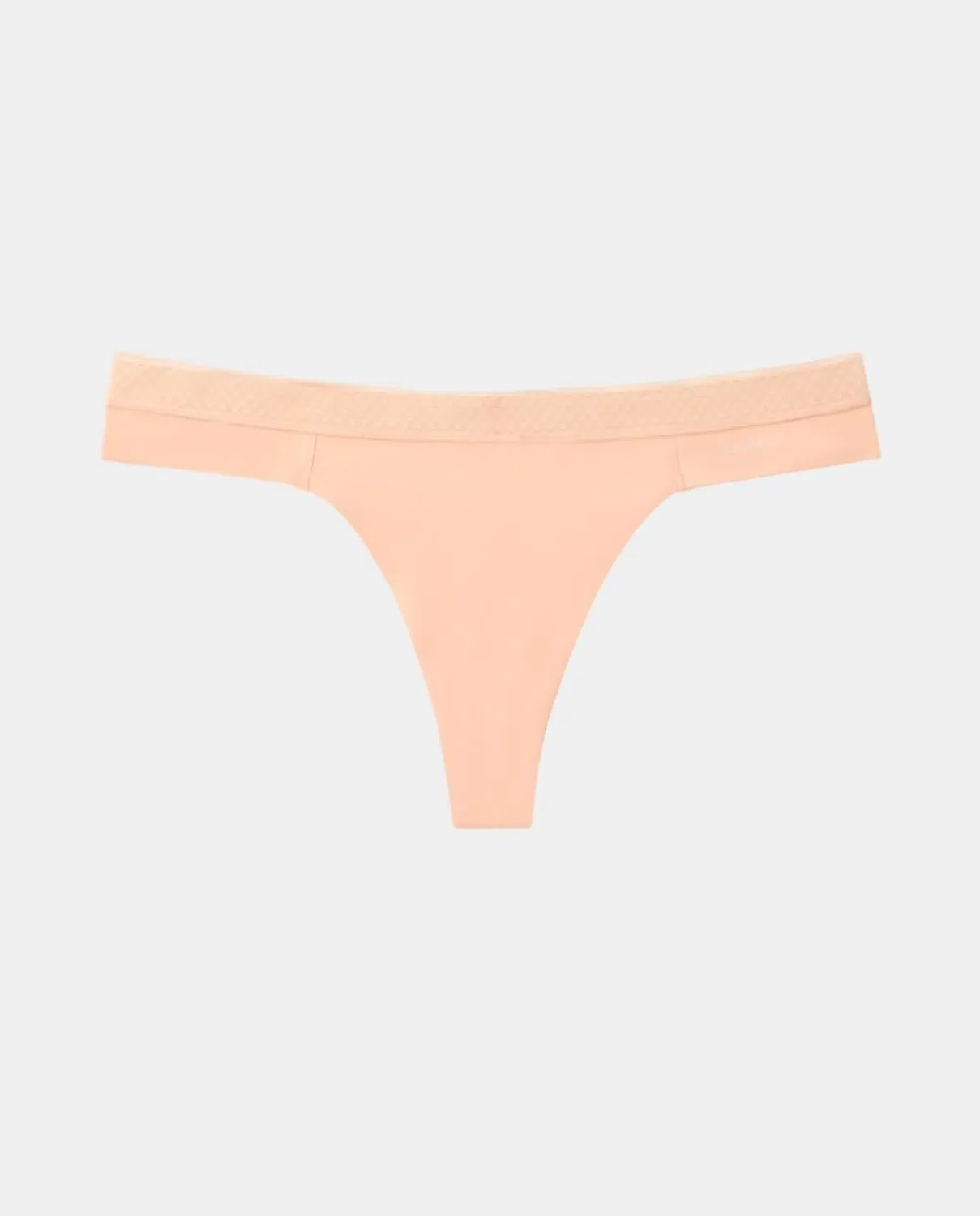 Женская танга из микрофибры с кружевом Calvin Klein, Naranja — фото 4