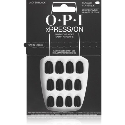 

OPI xPRESSON Искусственные ногти Lady in Black, 30 шт.