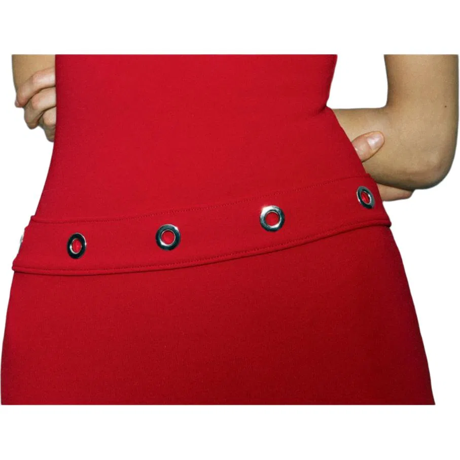 Женская длинная юбка повседневная Red ZARA, Red — фото 4