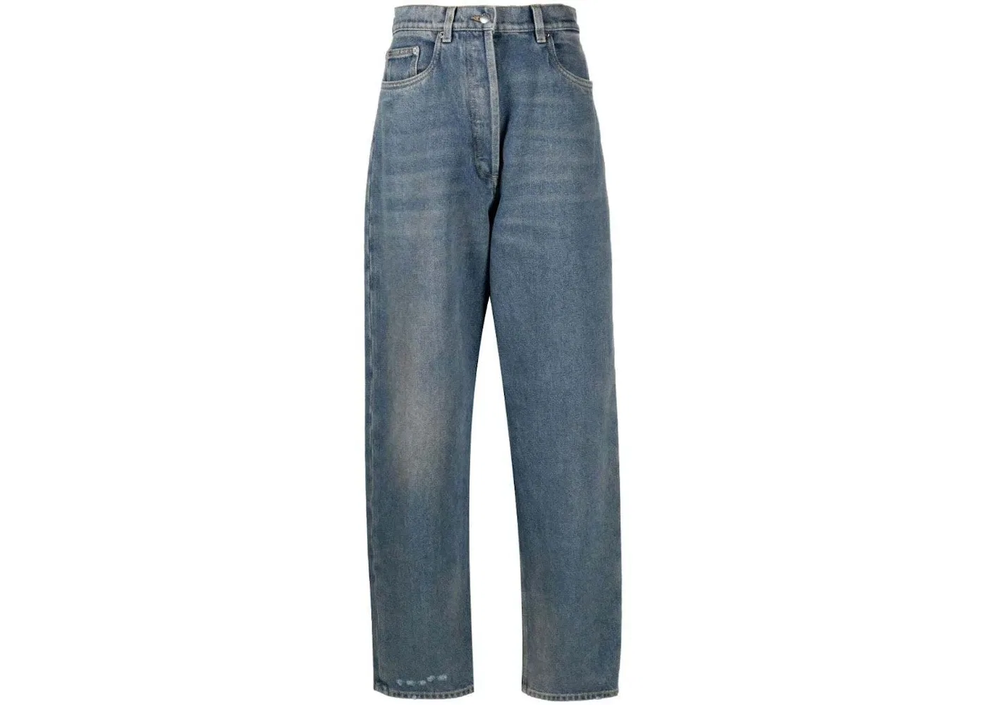 Мужские джинсы прямого кроя с высокой талией Prada, Blue
