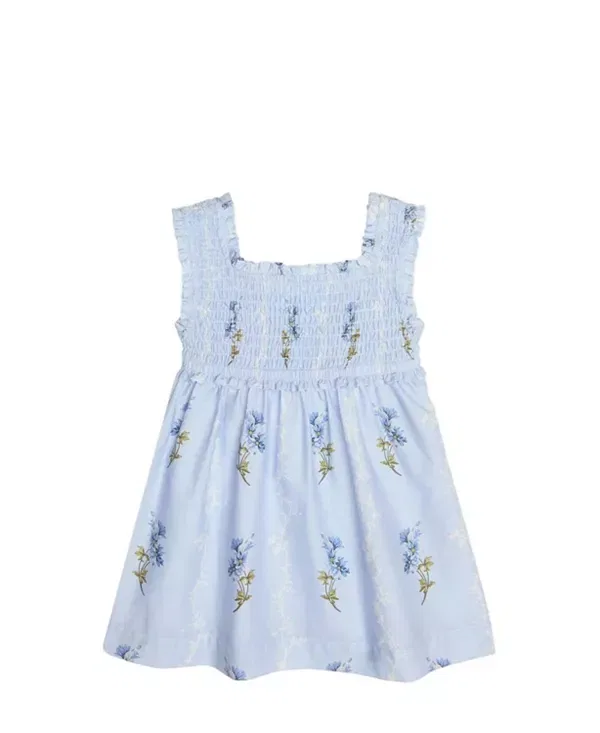 Детское платье для девочек с квадратным вырезом Tiny Nora Nap Dress Hill House Home, Bluebell Waltz