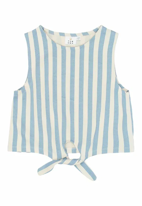 Топ из хлопка Talia The New, forever blue striped, синий — фото 3