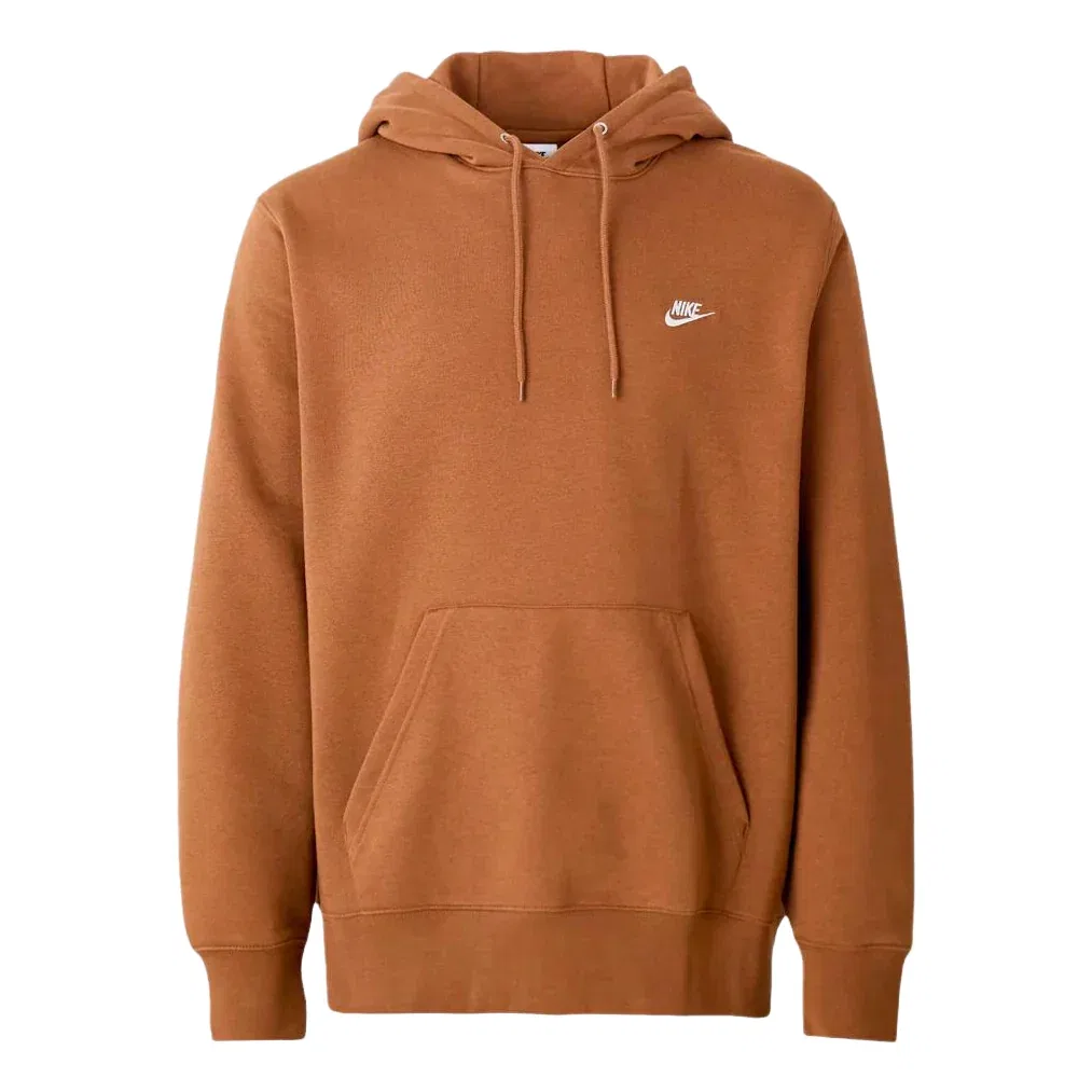 Мужское худи Club Fleece Hoodie 'Ale Brown White' Nike, Ale Brown/White