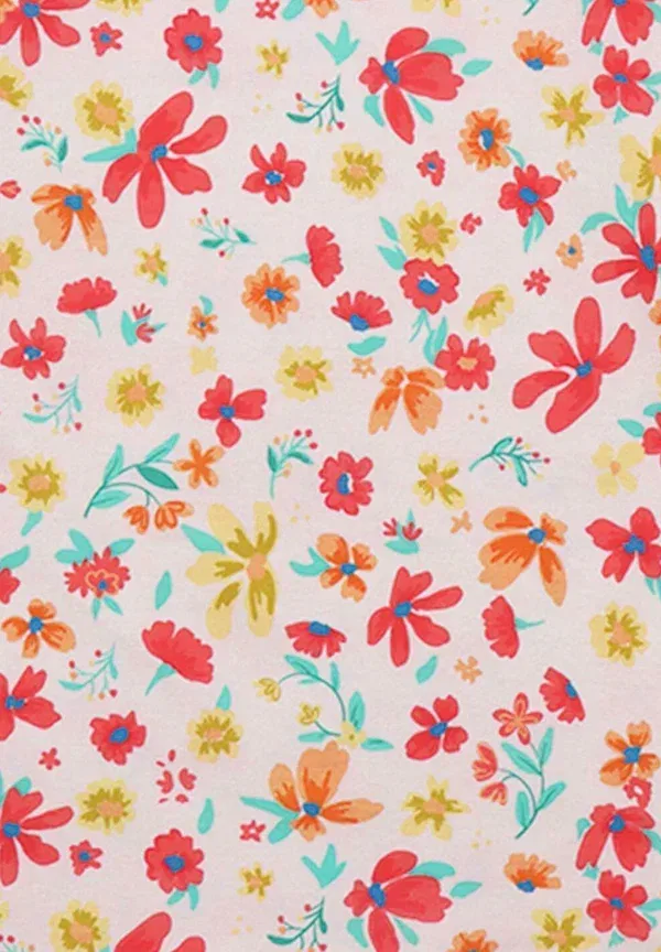 Платье с цветочным принтом Flower garden-sleeveless dress Walkiddy, Pink, розовый — фото 3