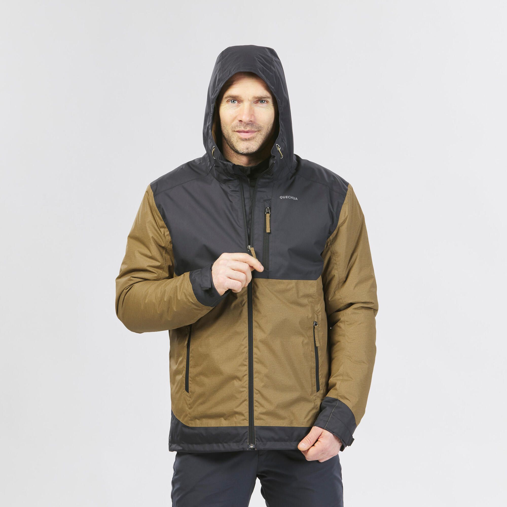 

Decathlon SH500 Водонепроницаемая зимняя туристическая куртка -10 градусов Цельсия, коричневый